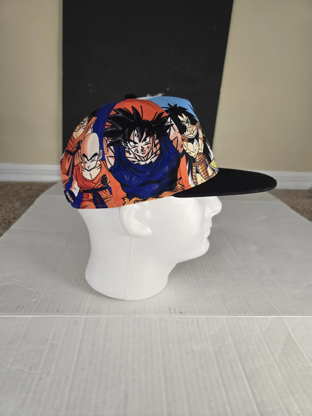 Dragon Ball Z Anime Hat Vegeta Saga Character Panel Flatbill Snapback Cap